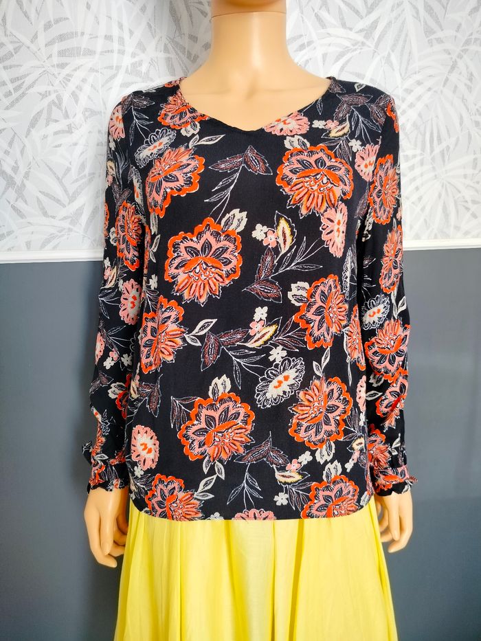 Blouse fleurie Promod T36 H*460 - photo numéro 2