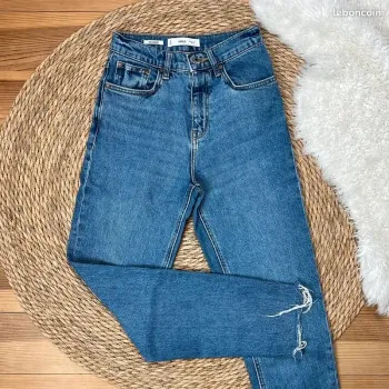 Jean bleu newmom straight Mango - taille 32 - très bon état