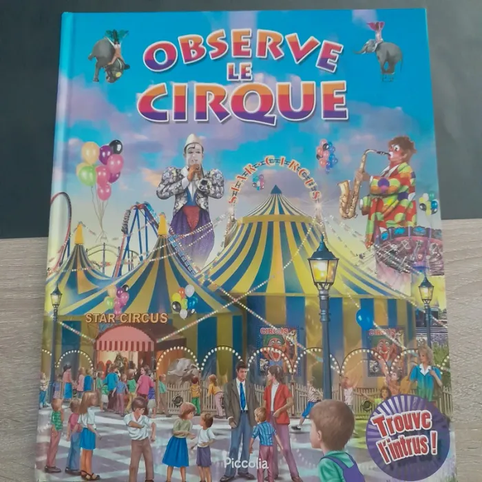 livre grand format Cherche te trouve - Observe le cirque
