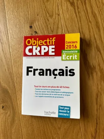 Livre, objectif CRPE 2016
