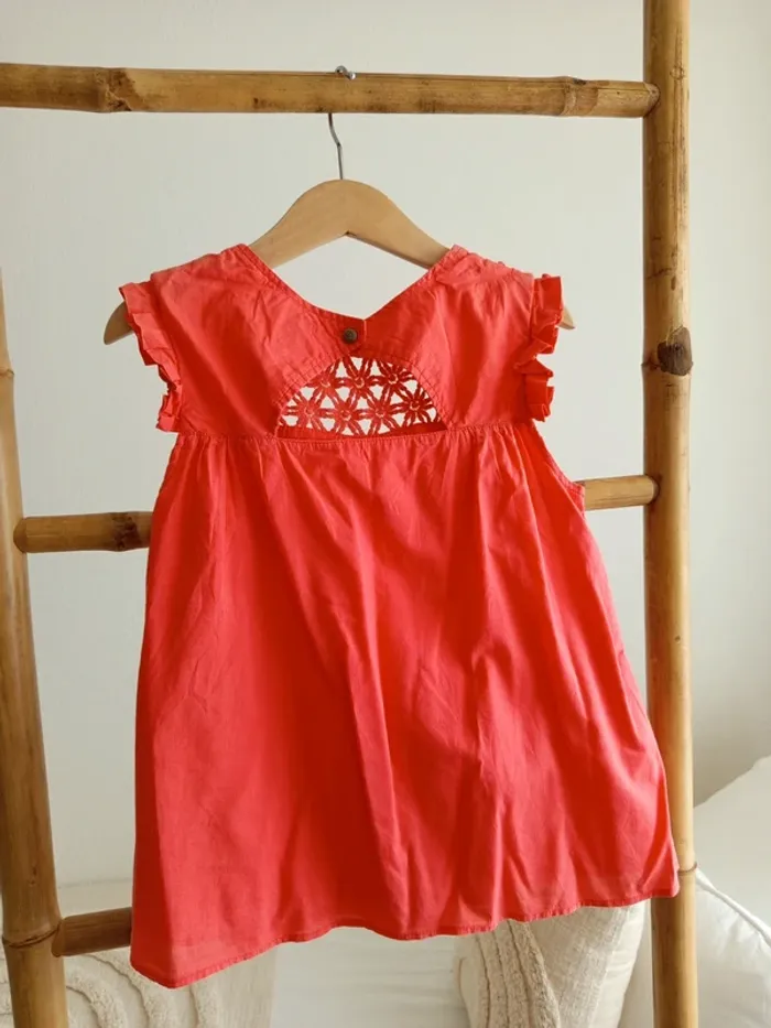 Blouse rose corail Okaïdi 8 ans - photo numéro 5