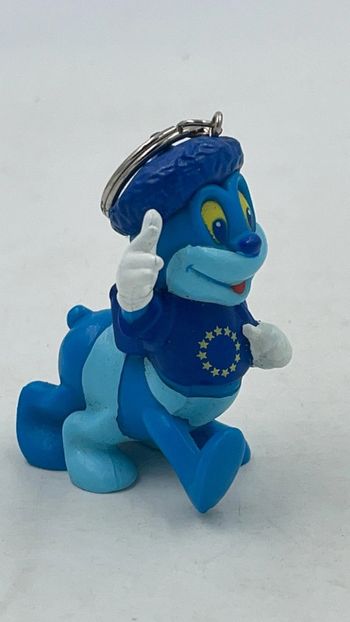 Figurine Porte clés Mascotte Europe PVC 7x6 cm