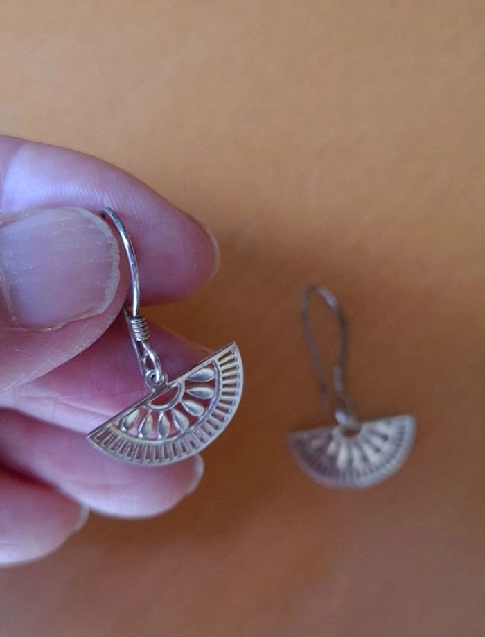 Boucles d'oreilles en argent - photo numéro 3