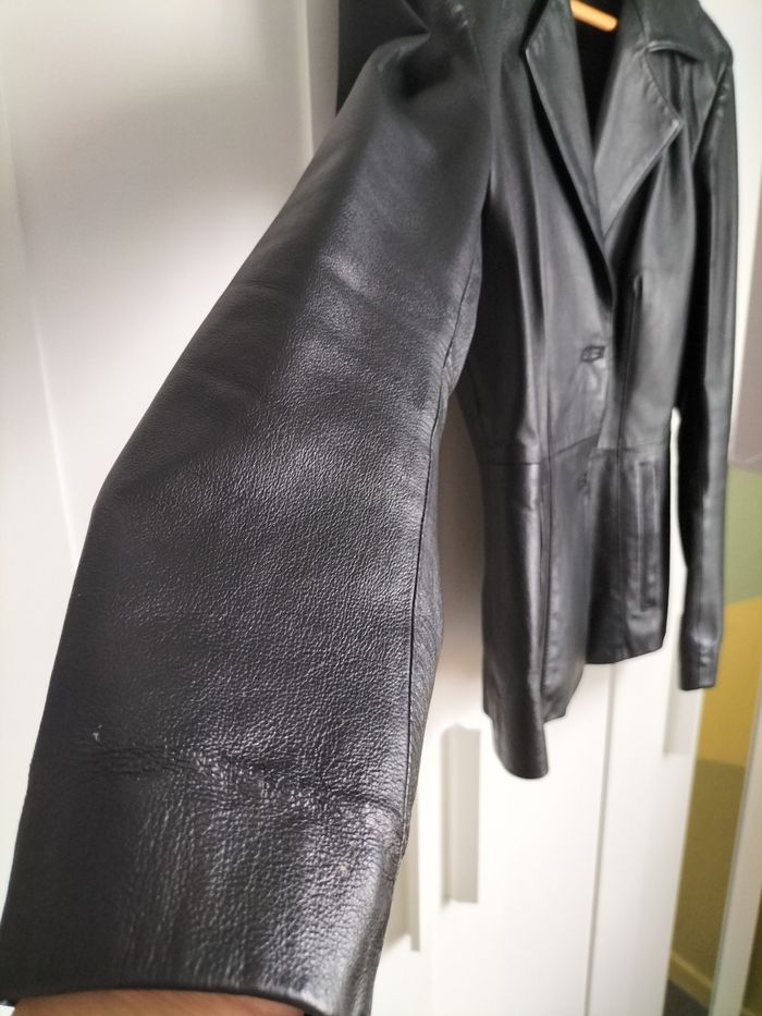 Blazar cuir pour femme - photo numéro 6