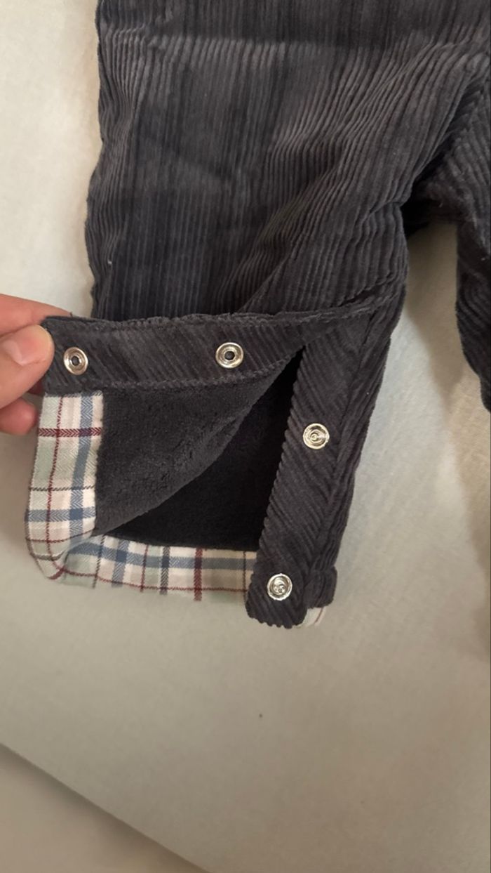 Salopette bébé en velours Sergent Major 6mois - photo numéro 5