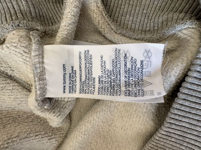 Sweat Tommy Hilfiger à capuche – Couleur gris chiné - Vintage Fit - Taille M - photo numéro 7