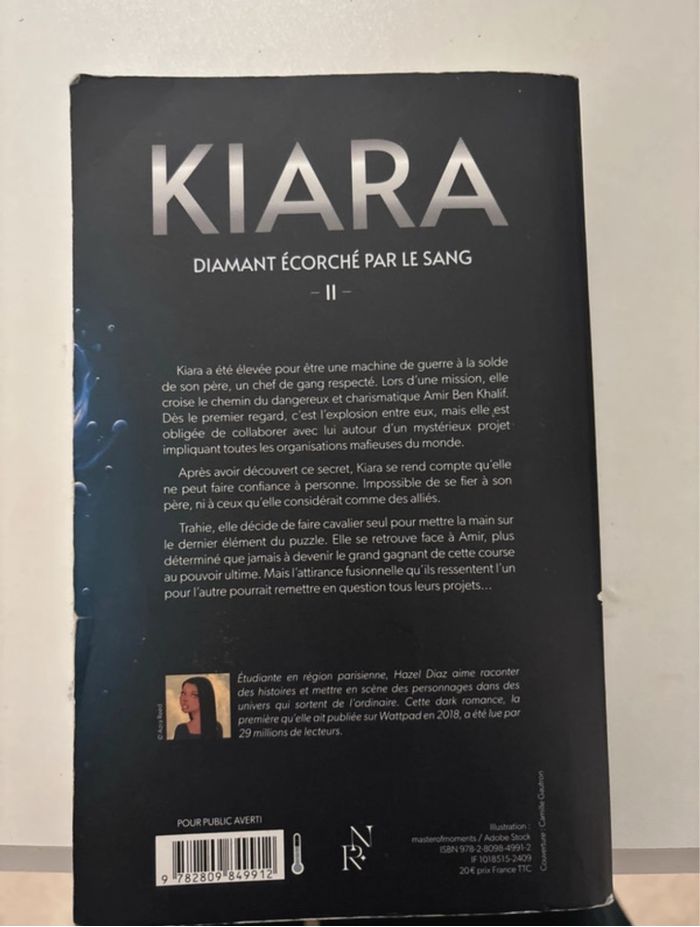 Livre Kiara diamant écorcher par le sang tome 2 - photo numéro 2