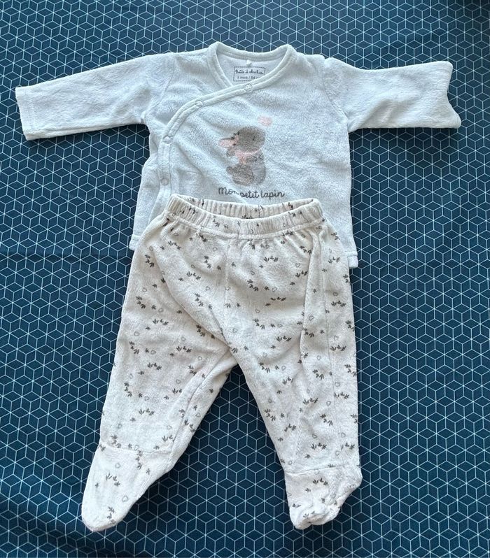 Lot 2 pyjamas velours 1M