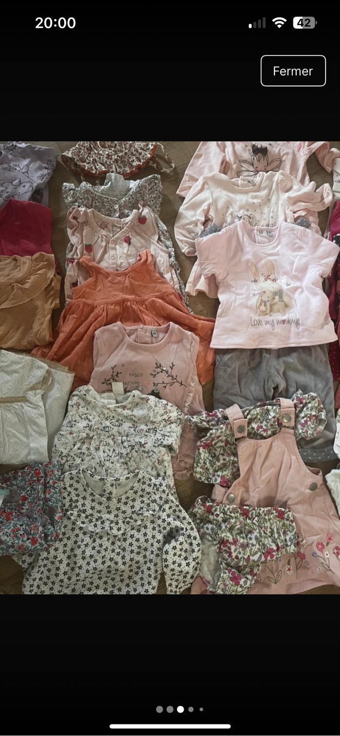 Lot de vêtements bébé filles 6 mois - photo numéro 3