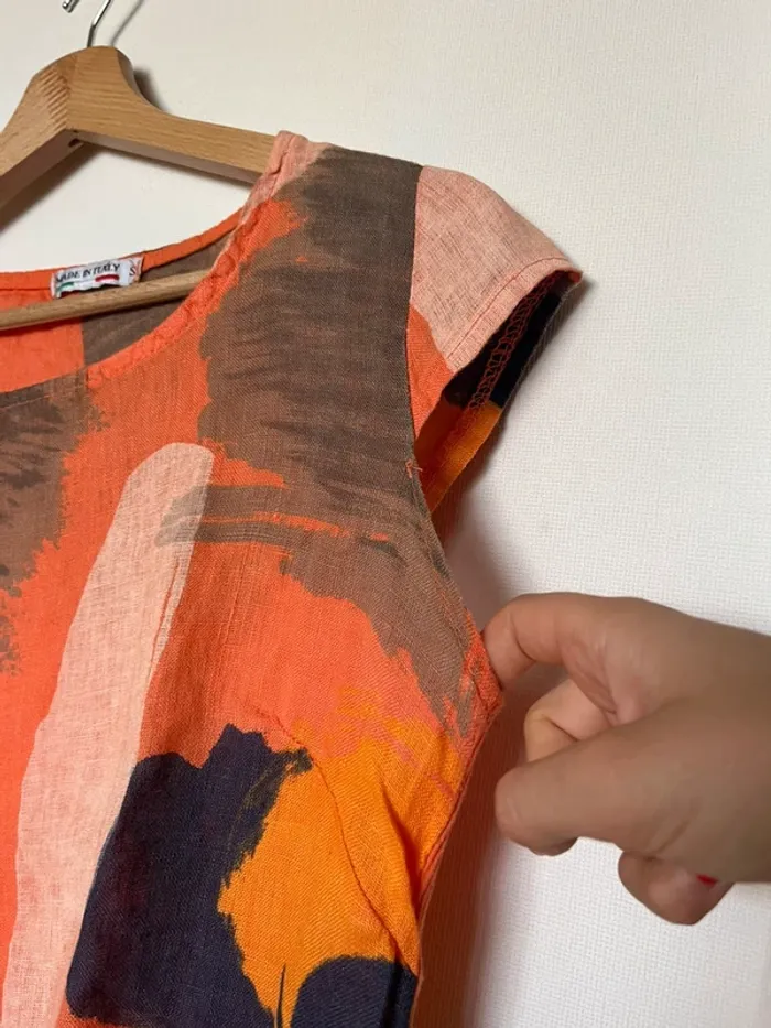 Robe orange Made In Italy S - photo numéro 4