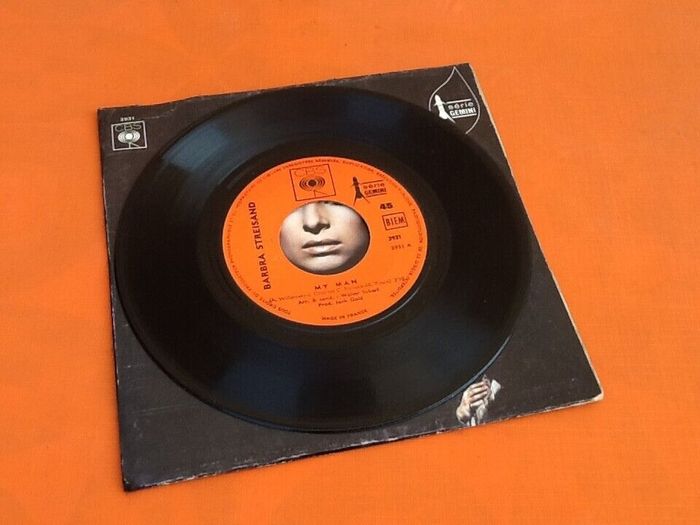 Vinyle 45 tours Barbara Streisand My Man (1968) - photo numéro 4