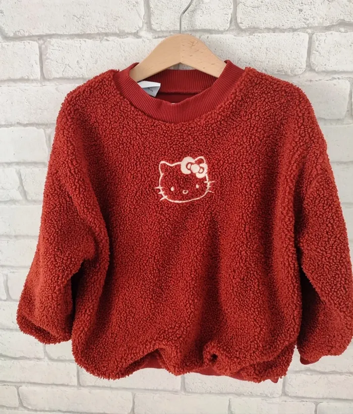 Sweat pilou-pilou Hello Kitty x Zara - 6 ans - photo numéro 2