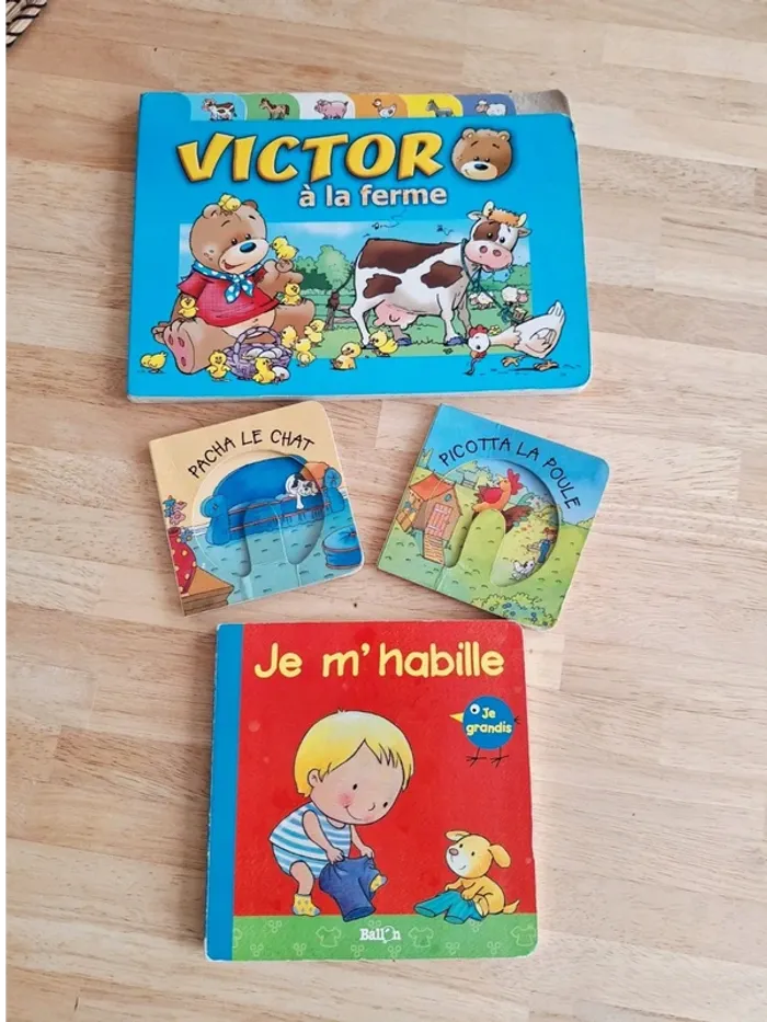 Lot de 4 livres enfants