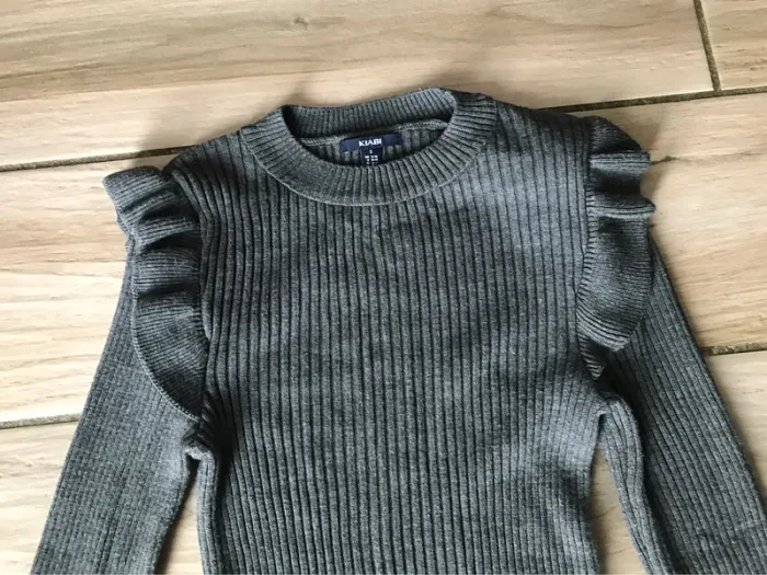 Pull gris kiabi S - photo numéro 2