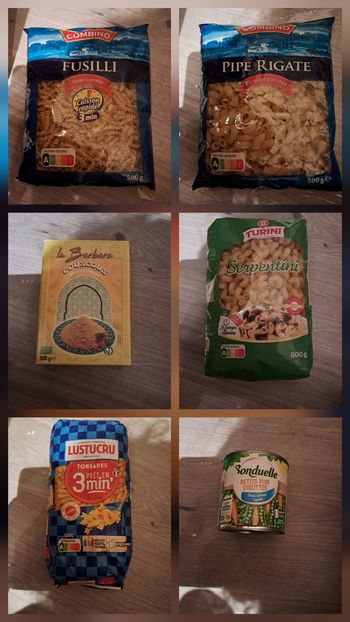 Boites de conserves,pates,etc
