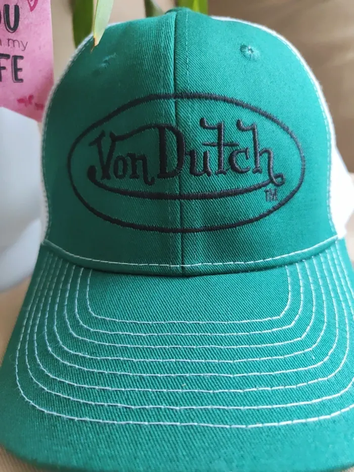 Casquette Trucker Von Dutch verte - photo numéro 3