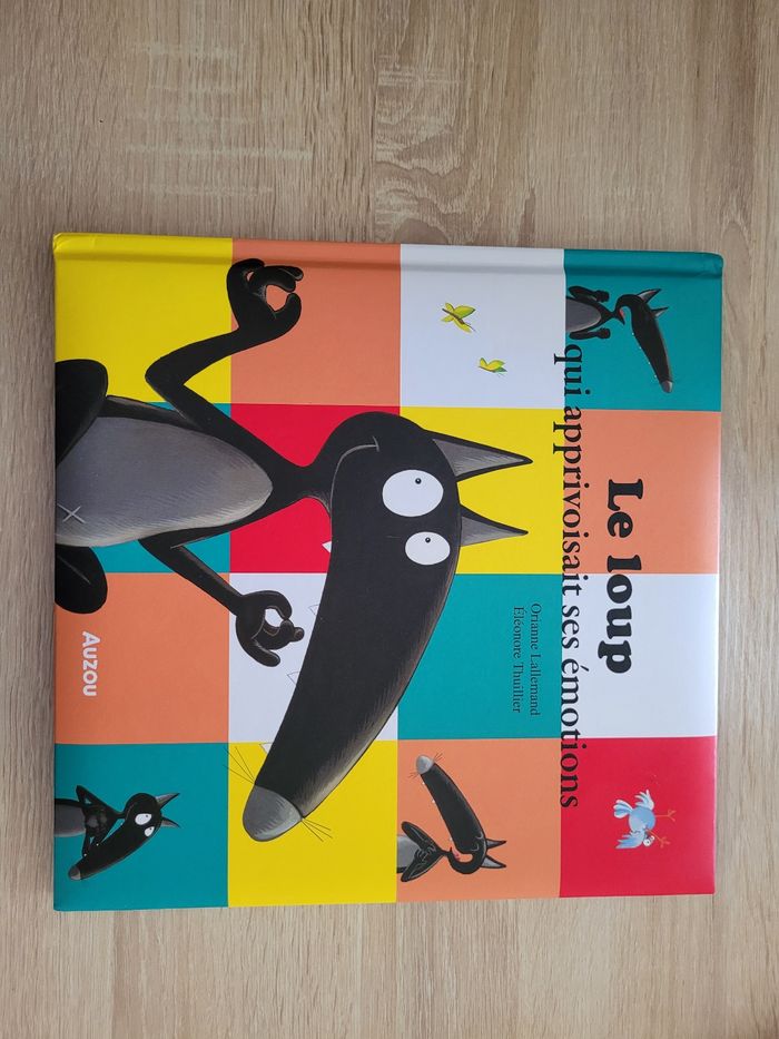 Livre AUZOU, Le loup qui apprivoisait ses émotions, version GRAND FORMAT, NEUF - photo numéro 2