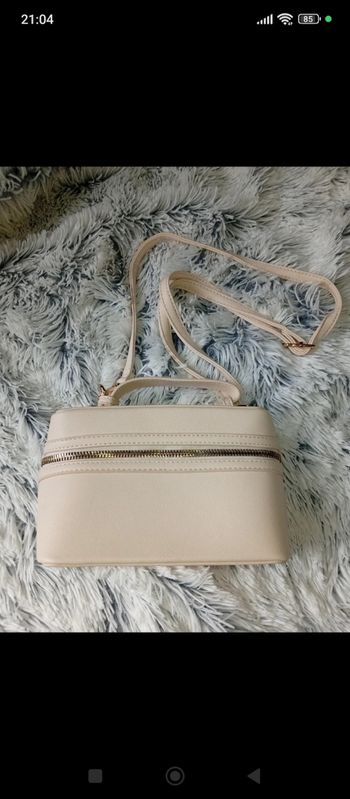 Sac bandoulière format vanity Primark – Crème/Beige – Très bon état