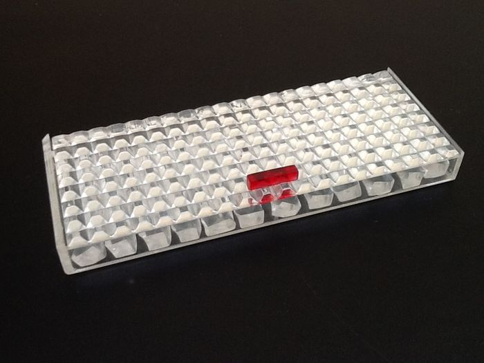 Années 1970 Coffret 12 porte-couteaux Plexiglass transparent - photo numéro 8