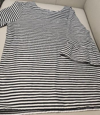 blouse chic rayures noir/blanc