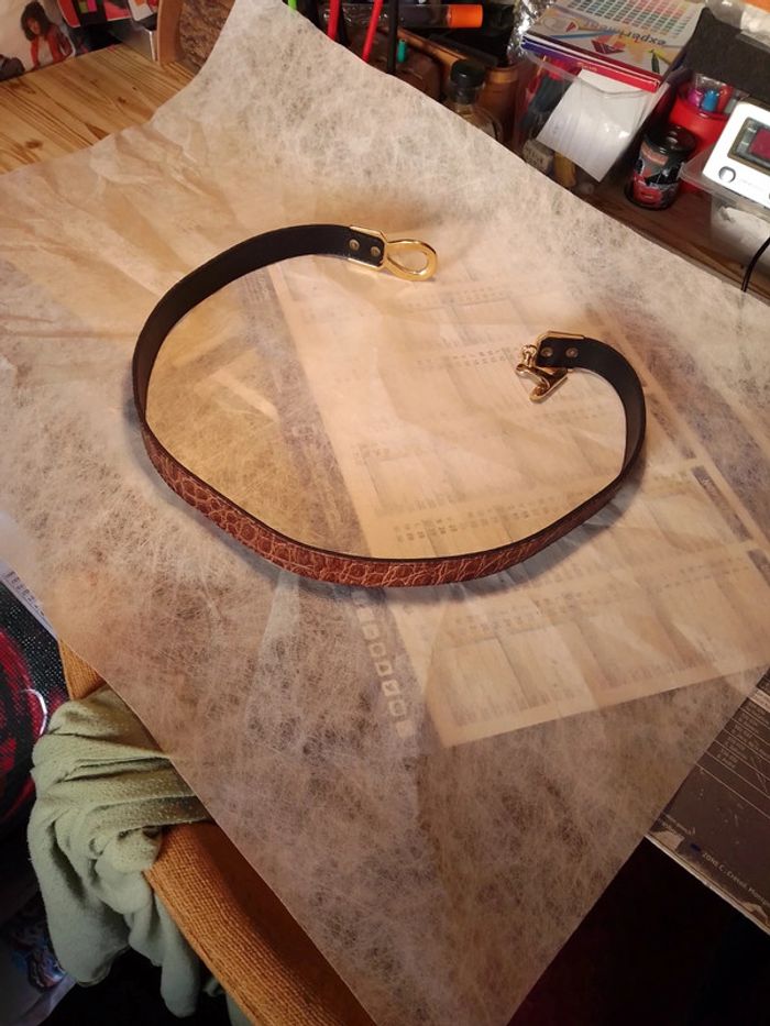 Ceinture femme doublée en cuir