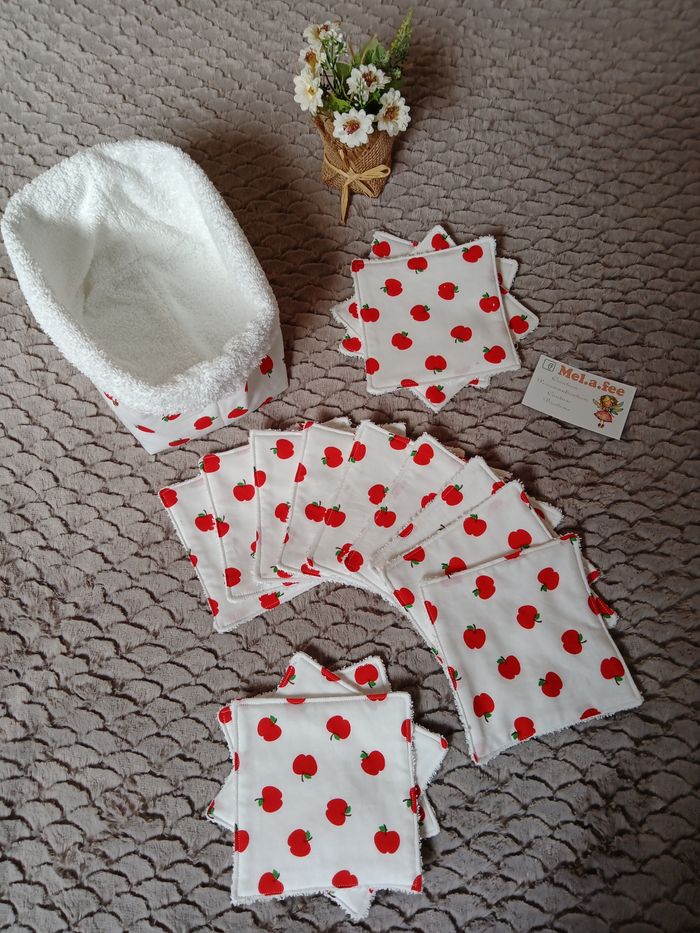 Lot panier lingette lavable