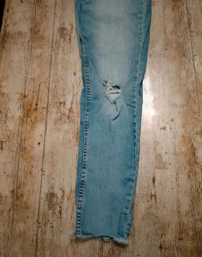 Jeans skinny destroy taille haute taille M 38 - photo numéro 3