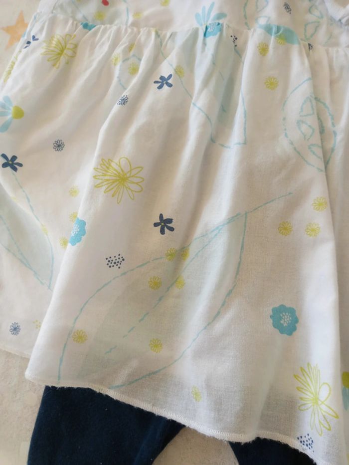 Ensemble été robe caleçon bébé fille - photo numéro 3