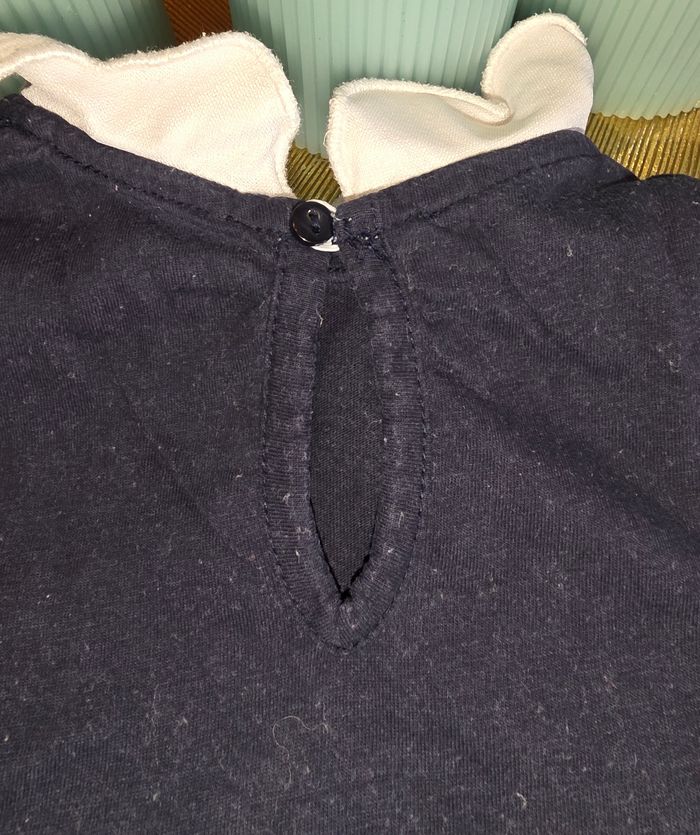 Tee-shirt ML bleu marine 24 mois - photo numéro 3