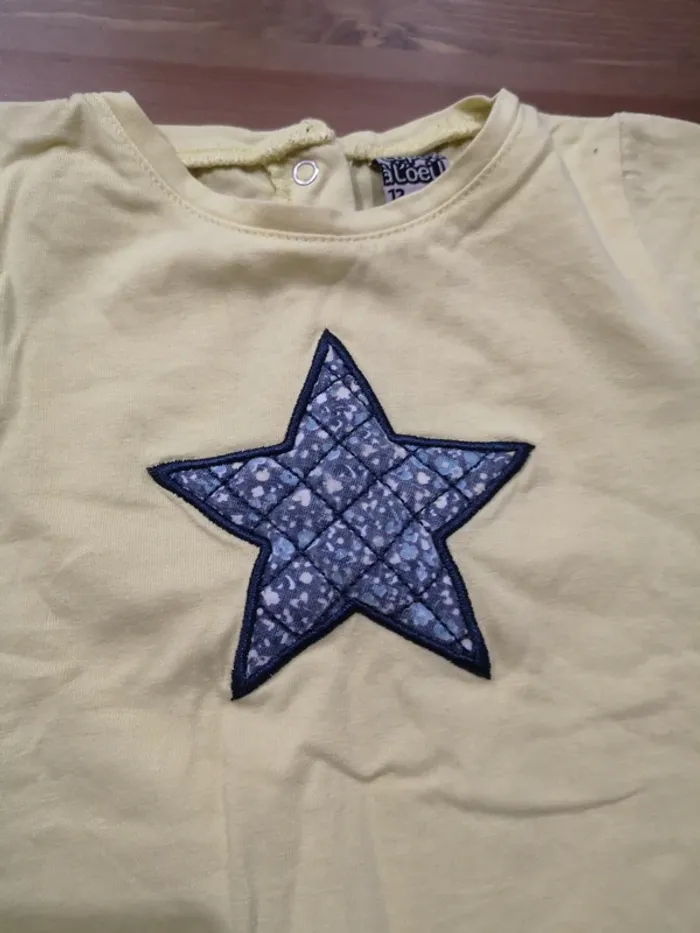 T-shirt jaune 12 mois - photo numéro 2