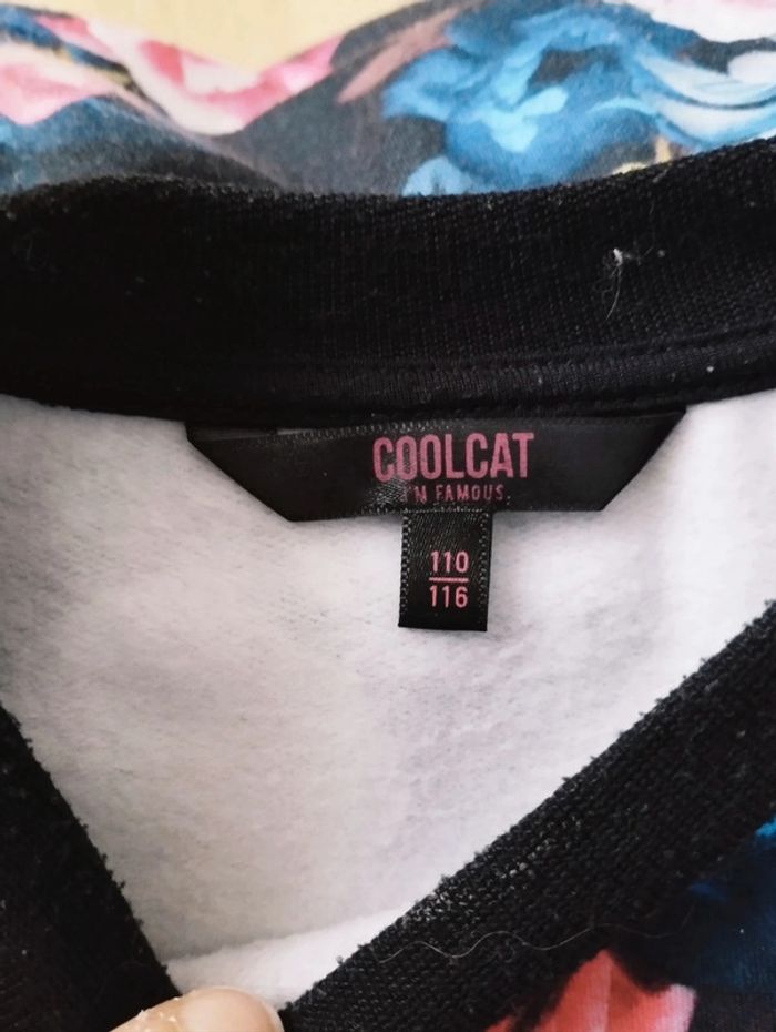 Robe manches longues chaude fille noire rose bleu taille 5/6 ans CoolCat - photo numéro 3