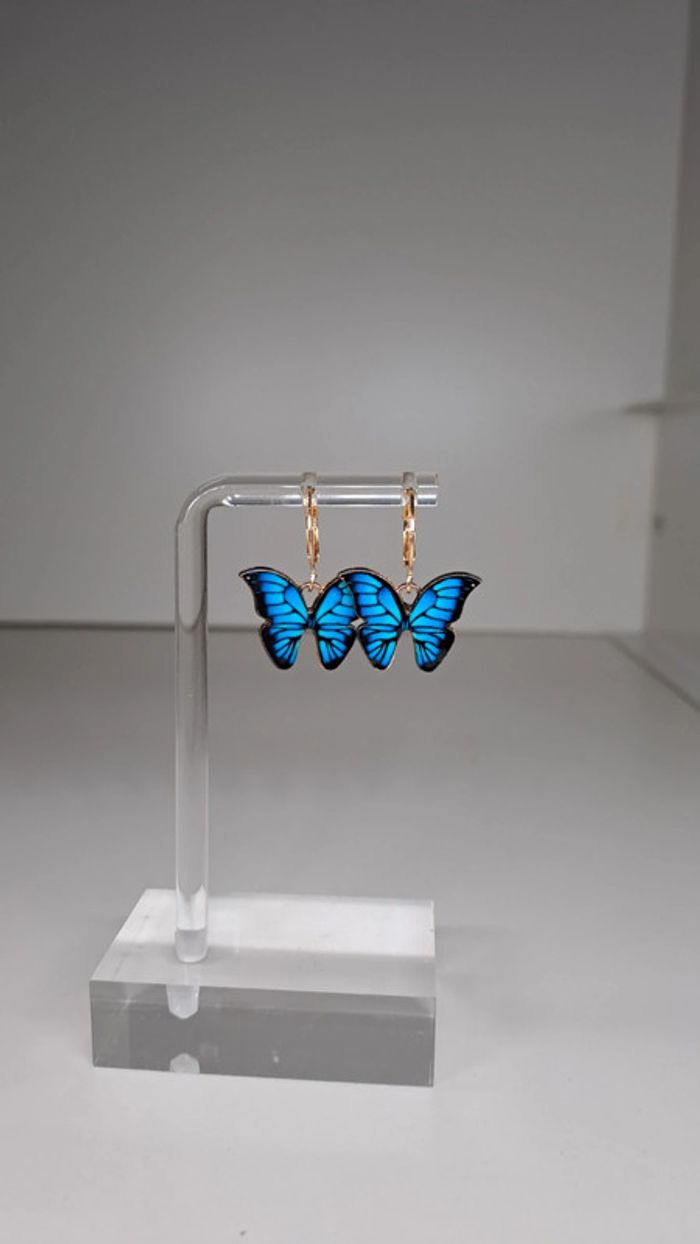 🦚Boucles d'oreilles papillon