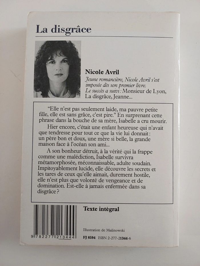 La disgrâce,  Nicole Avril - photo numéro 2
