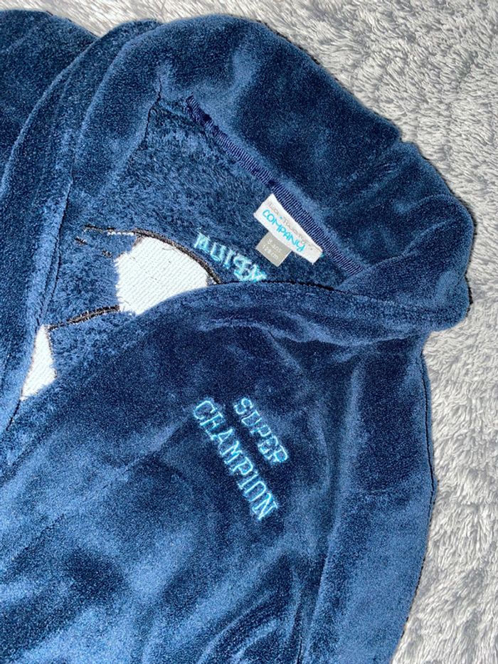 Robe de chambre / peignoir en polaire motif foot - 8 ans - photo numéro 2