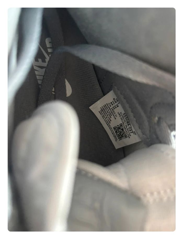 Air Jordan 1 High rétro Og taille 38 grise et blanche - photo numéro 15