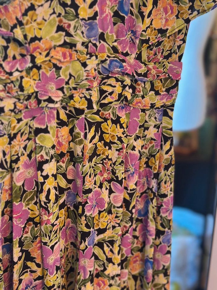 Combinaison fluide à fleurs multicolores Zara taille XS - photo numéro 5