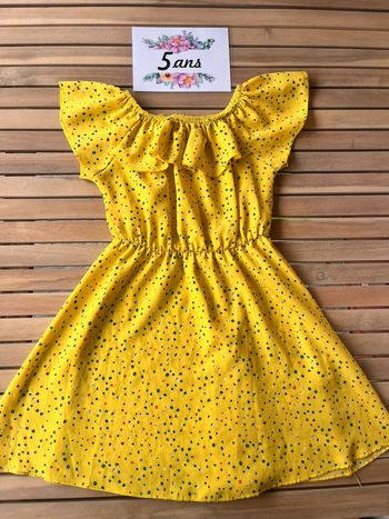 Robe à pois et volant Zara 4 ans