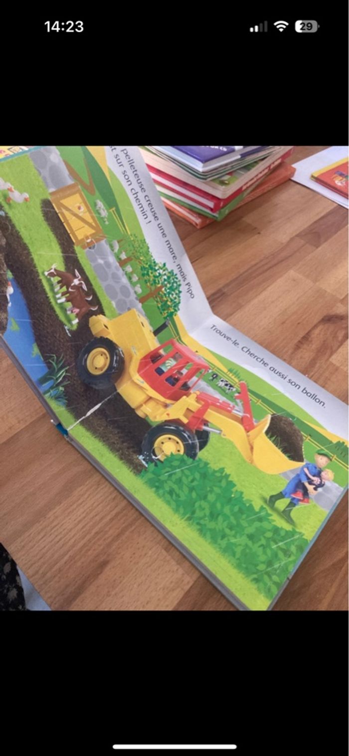 Livre cartonné enfant ou est caché... les engins - photo numéro 3