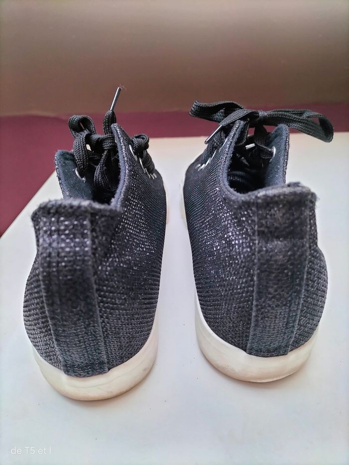 Baskets femme effet pailletés taille 40 - photo numéro 5