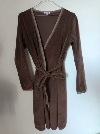 Peignoir de nuit femme marron taille S Olivier Desforges