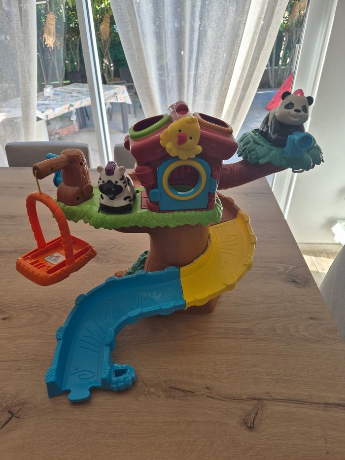 Cabane dans l'arbre tut tut animaux + zèbre et panda - photo numéro 2