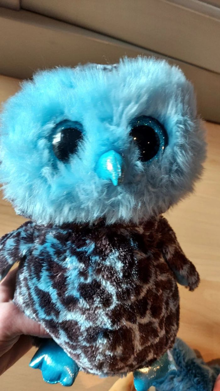Hibou en peluche
