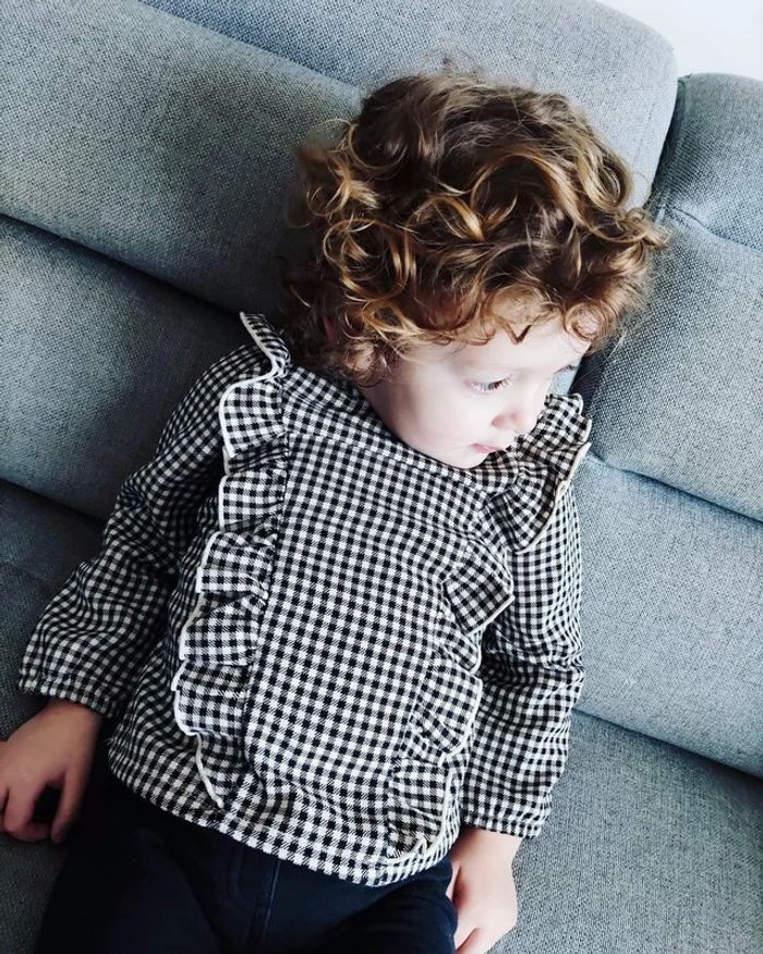 18-24 mois 2 ans blouse a volant 92 cm