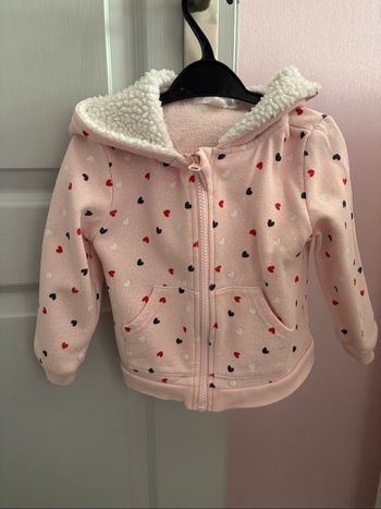 Veste à capuche fourrée 23mois