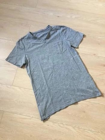 Teeshirt gris à manches courtes Gemo taille L TBE