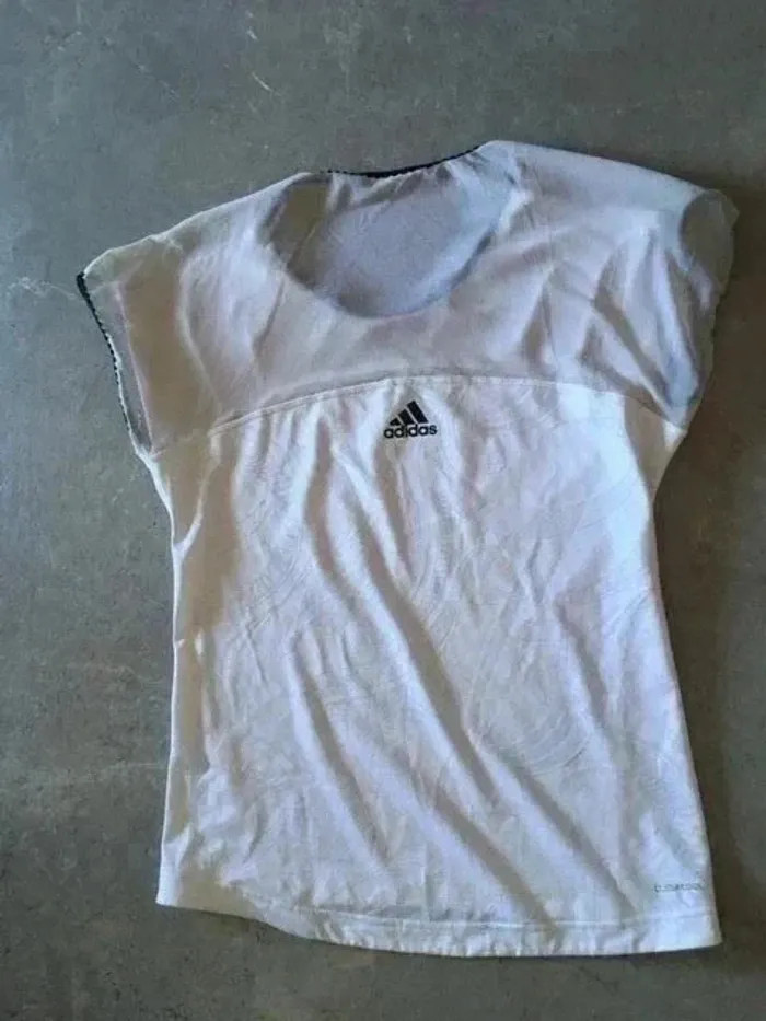 T-shirt sport femme Adidas Climalite Taille 38 - photo numéro 3