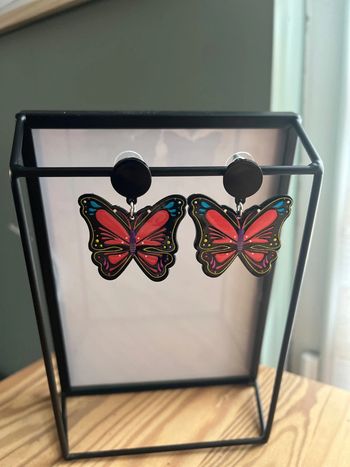 Boucles d’oreilles, papillon