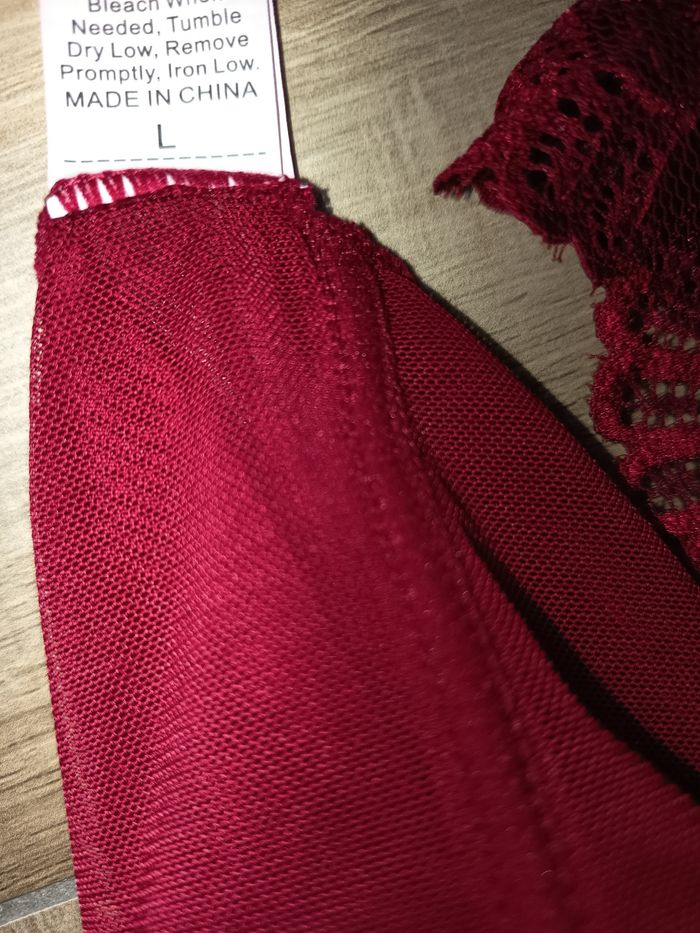Body lingerie sexy bordeaux neuf taille 40 - photo numéro 6