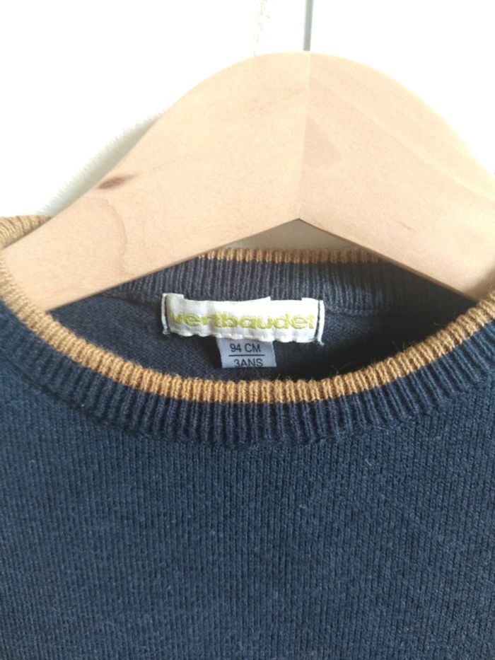 Pull bleu Vertbaudet 3 ans - photo numéro 2
