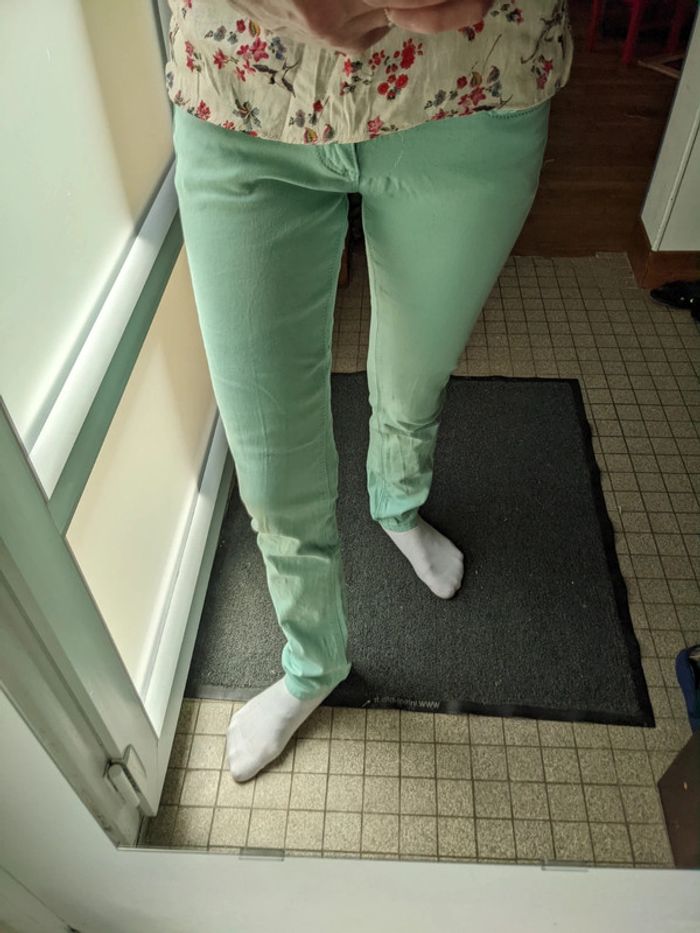 Pantalon turquoise - photo numéro 2